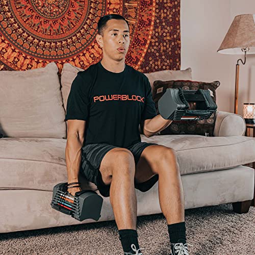 PowerBlock Sport 24 Adjustable Dumbbells, 3-24 lb. Steel Build U862