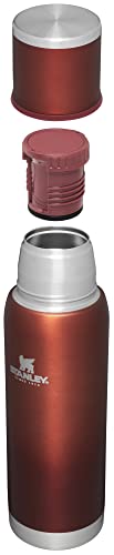 Stanley Adventure-To-Go Vacuum Bottle 25 oz Wide Mouth Insulated Stainless Steel Thermos, Blue Glow D5617