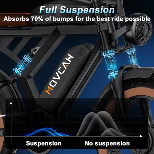 MOVCAN V30 Series Electric Bike for Adults 20" Fat Tire Ebike N31922