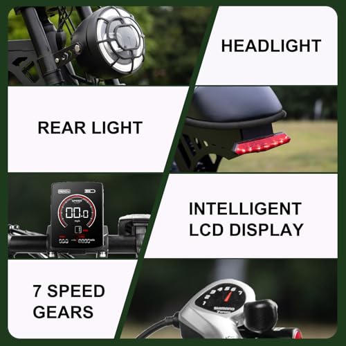 MOVCAN V30 Series Electric Bike for Adults 20" Fat Tire Ebike N31922