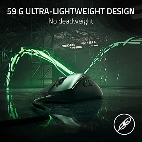 Razer DeathAdder V3 Wired Gaming Mouse, 59g Ultra Lightweight, Focus Pro 30K Sensor, Black T912082