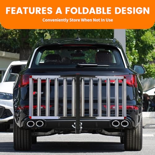 MaxxHaul 50149 500-lb Folding Aluminum Hitch Cargo Carrier Rack Q960635