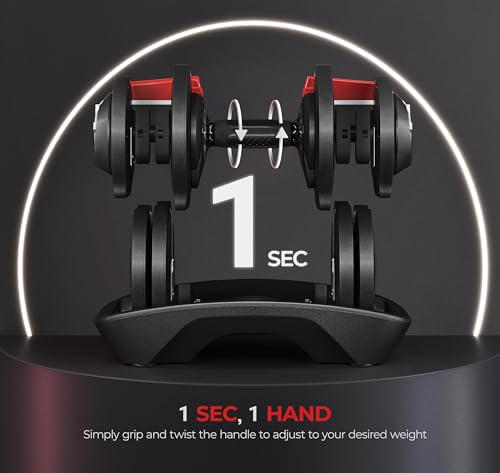 Yaheetech Adjustable Dumbbell Set with Anti-Slip Handle for Home Gym J871148
