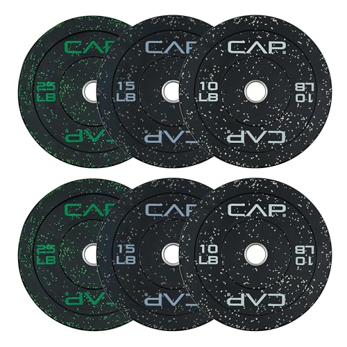 CAP Barbell 2-Inch Olympic Bumper Plate Weight Set O371151