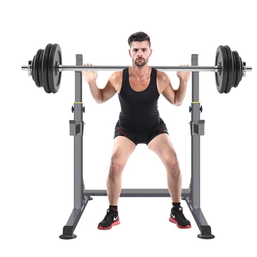 Adjustable Squat Rack for Home Gym Weight Lifting C7361