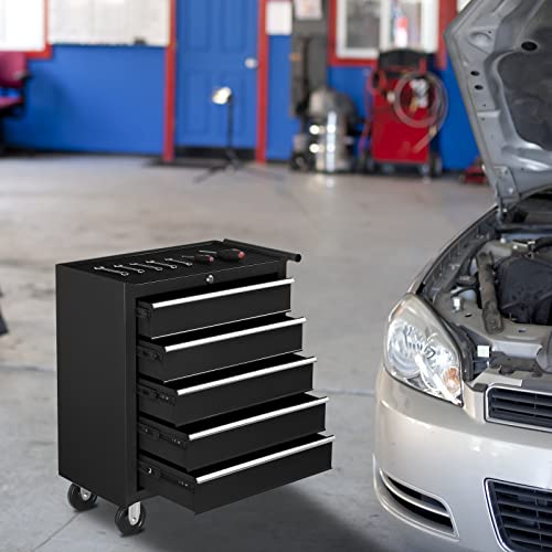 TUFFIOM 5-Drawer Rolling Tool Chest with Lockable Wheels R211166
