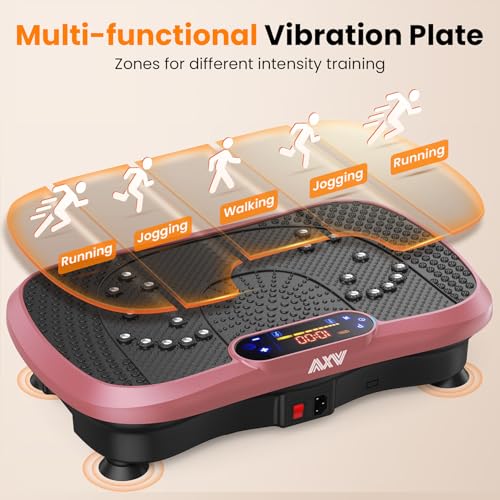 AXV Vibration Plate Fitness Platform Exercise Machine for Full Body Workout Q37919