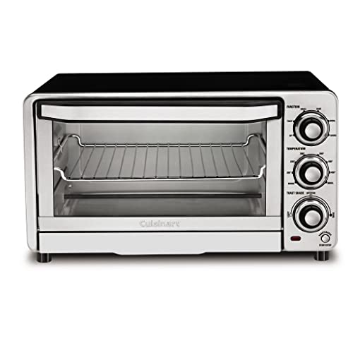 Cuisinart TOB-40N Custom Classic Toaster Oven Broiler, Brushed Stainless and Black T17103