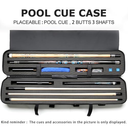 ABS Hard Pool Cue Case 2x3 for 1/2 Cues C251