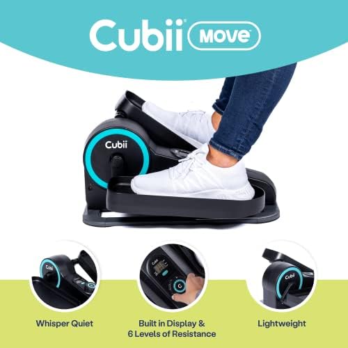 Cubii Move Under Desk Elliptical Pedal Exerciser with Adjustable Levels I40905