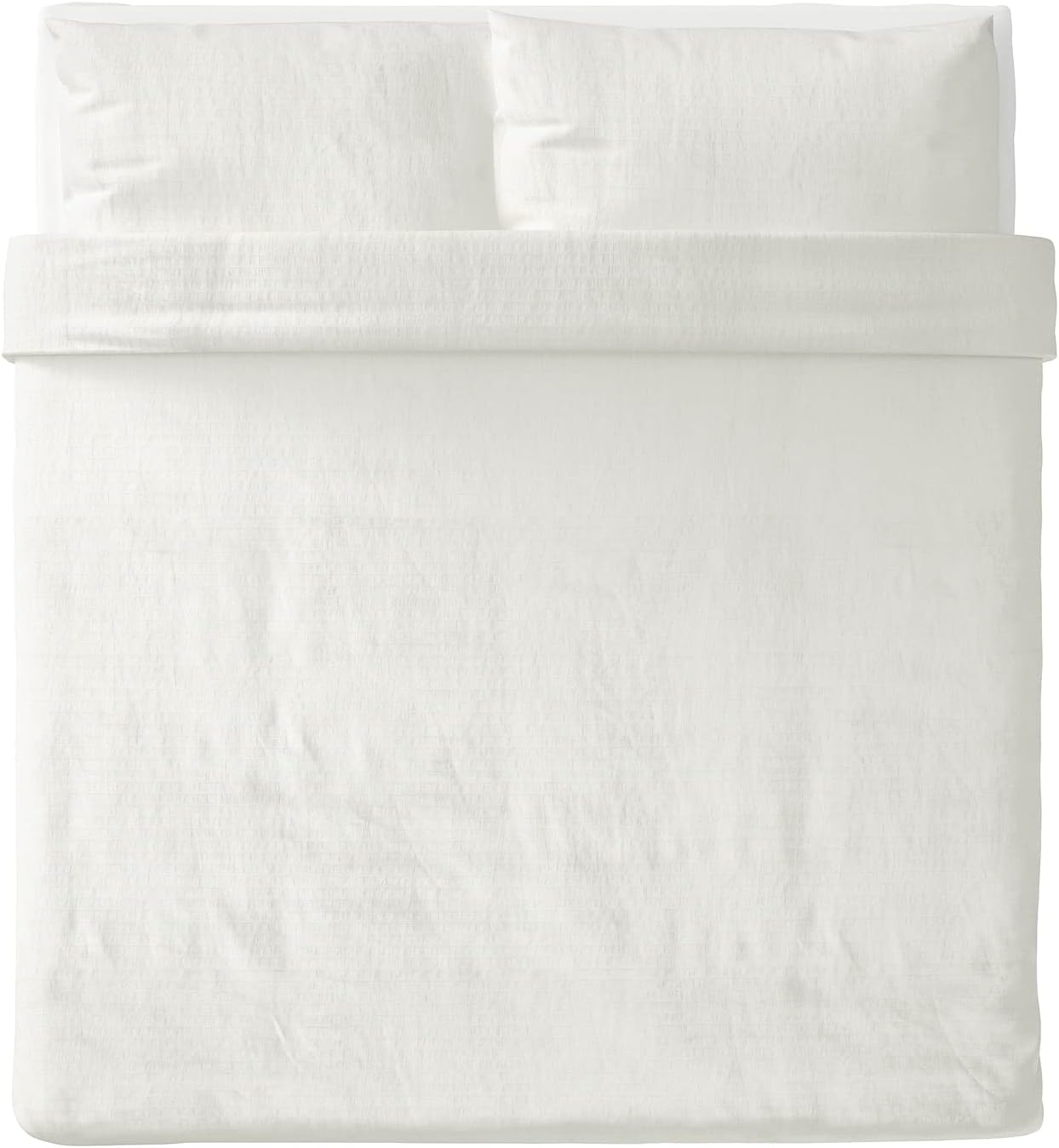 Ikea Ofelia VASS Duvet Cover and Pillowcases, King, White X3919