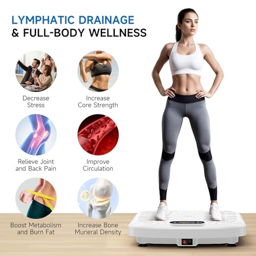 Vibration Plate Exercise Machine Full Body Workout 450 Lbs Capacity W919