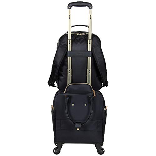 Kenneth Cole REACTION Chelsea Chevron Quilted Luggage, Black, 24-Inch V572