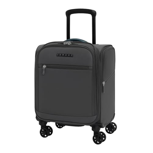 Verage Under Seat Luggage with Wheels, Softside Spinner Carry On, Navy 14-Inch A51804