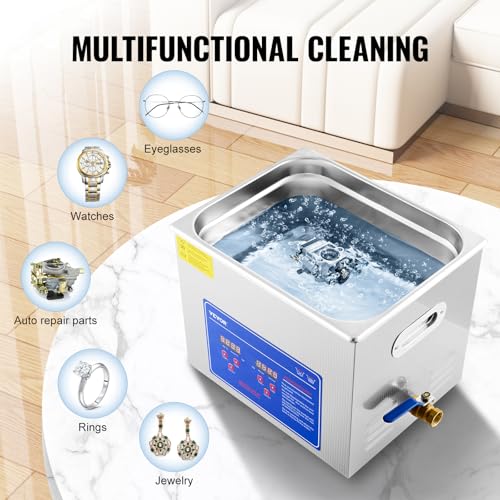 VEVOR Professional Ultrasonic Cleaner with Digital Timer & Heater, 3L W817988