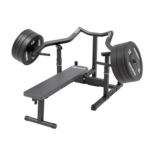 GMWD Chest Press Machine 1050LBS with Independent Converging Arms, Adjustable Bench U29223