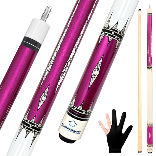 Pool Cue Stick 58 inch with Fiber Leather Tip J1025