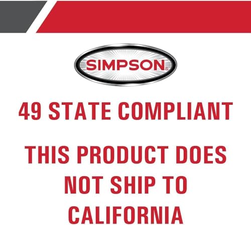 Simpson 61014 3500 PSI Gas Pressure Washer with Honda GX200 R714668