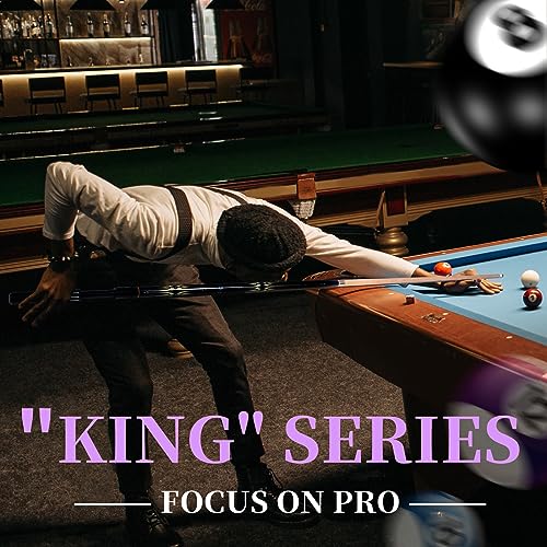 lotmusic Premium Pool Stick with Telescopic Fiber Extension Cue, 58 Inch Set with Case W47144