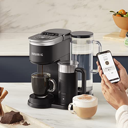 Keurig K-Cafe Single-Serve Coffee, Latte & Cappuccino Maker with Milk Frother, Dark Charcoal H6761