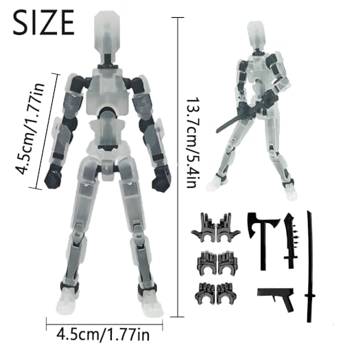 Titan 13 Action Figure, 3D Printed Robot, Desktop Decorations Game Gifts (9 pcs) Z24151