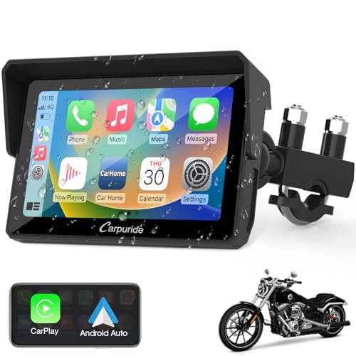 Carpuride W702 7 inch Waterproof Touchscreen GPS Navigator for Motorcycle F66615