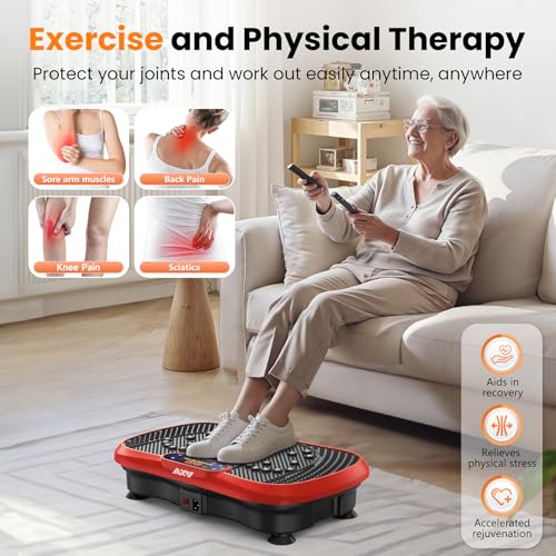 AXV Vibration Plate Fitness Platform Exercise Machine for Full Body Workout Q37919