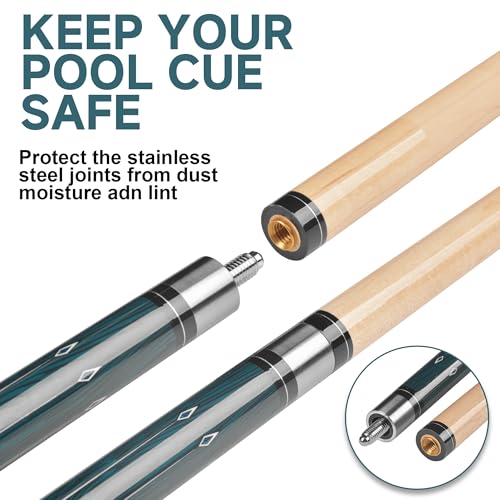 HomeSeason Pool Cue Stick 57" Low Deflection Billiard Cue Z435367