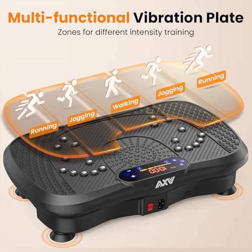 AXV Vibration Plate Fitness Platform Exercise Machine for Full Body Workout Q37919