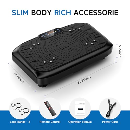Vibration Plate Exercise Machine Full Body Workout 450 Lbs Capacity W919