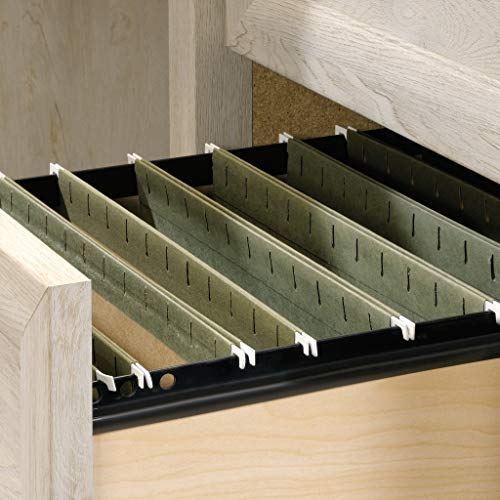 Sauder Edge Water Executive Desk with File Drawer Storage, Estate Black T96227