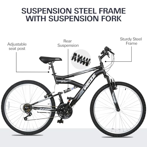 WEIZE Mountain Bike 26 27.5 inch Dual Full Suspension MTB Bicycle F2799