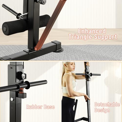 1500LBS 8-in-1 Olympic Weight Bench with Leg Extension & Preacher Curl A945