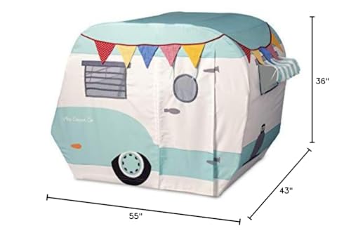 MindWare Camper Playhouse Indoor Fort for Kids, Cotton Canvas Play Set S37591