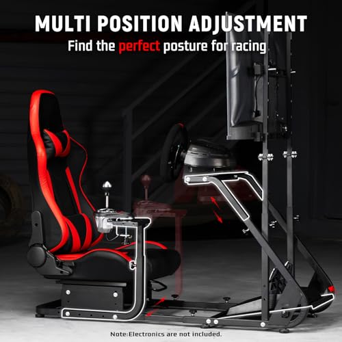 Dardoo G923 Racing Simulator Cockpit with Red Seat L731625