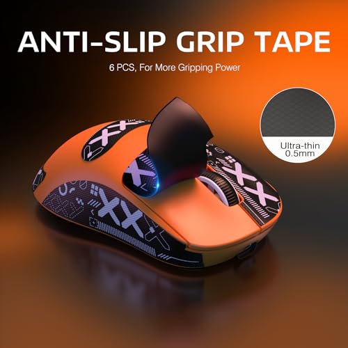 ATTACK SHARK X3 Wireless Gaming Mouse, 49g Ergonomic, PAW3395 26K DPI, White C238377