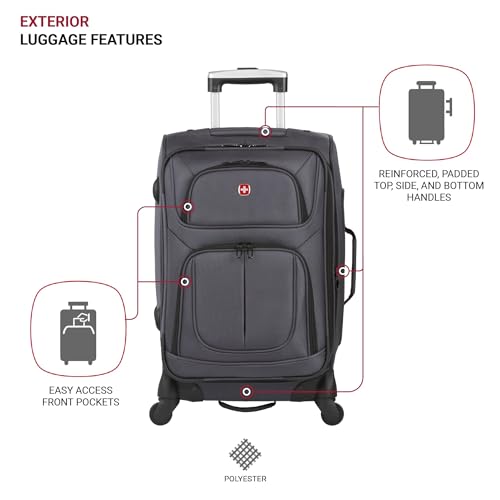 SwissGear Sion Softside Expandable Luggage, Black, 29-Inch C81483