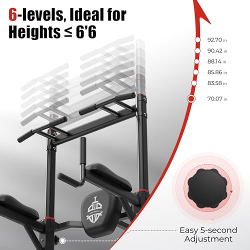Sportsroyals Pull Up Bar Dip Station Power Tower Home Gym Strength Training Equipment R739989