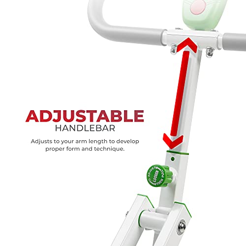 Sunny Health & Fitness Row-N-Ride Squat Assist Trainer, Foldable Home Exercise Machine G85090
