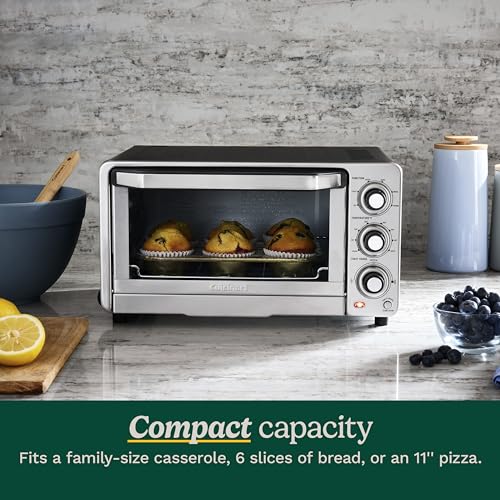 Cuisinart TOB-40N Custom Classic Toaster Oven Broiler, Brushed Stainless and Black T17103