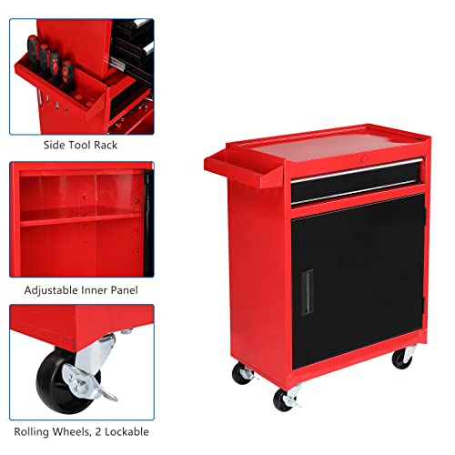 TUFFIOM 5-Drawer Rolling Tool Chest with Lockable Wheels X4579