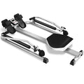 GYMAX Rowing Machine for Home, 265LBS Weight Capacity Hydraulic Rowing Machine with Adjustable Cylinder Resistance up to 110lbs & LCD Monitor, Compact Full Motion Rower for at Home Exercise