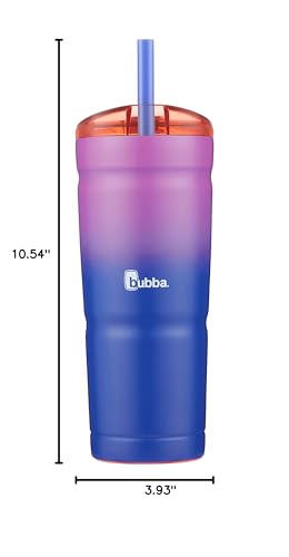 Bubba Vacuum Insulated Stainless Steel Tumbler with Straw 24oz 2 Pack X31903