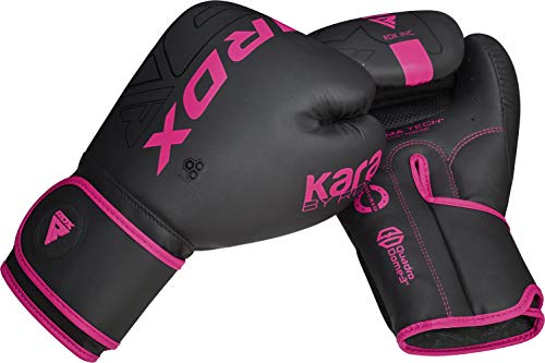 RDX Boxing Gloves Pro Training Sparring Maya Hide Leather Muay Thai MMA Kickboxing Adult Ventilated Palm R71478