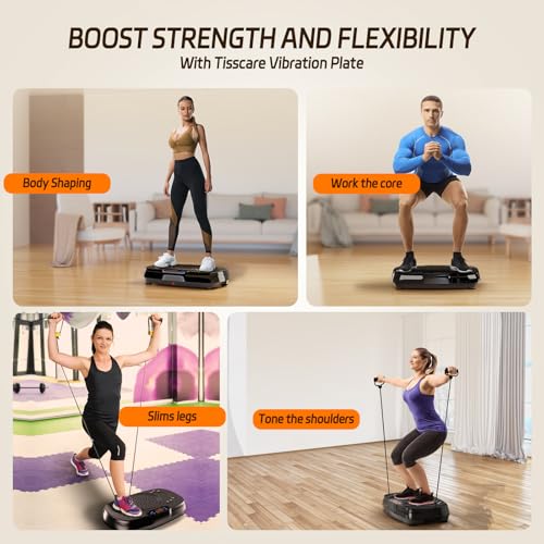 TISSCARE Vibration Plate Exercise Machine for Whole Body Workout at Home A527