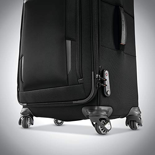Samsonite Pro Travel Softside Expandable Luggage with Spinner Wheels, Black, Carry-On 21-Inch L839