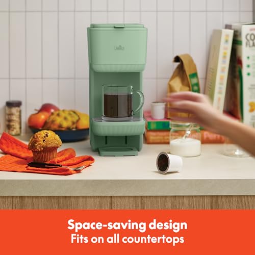 BELLA Single Serve Coffee Maker, K Cup & Ground Compatible, Auto Shutoff X237