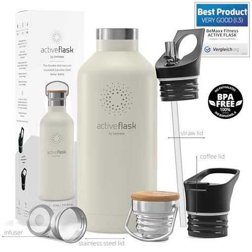 Active Flask 18/32 oz Stainless Steel Insulated Water Bottle with Straw P203