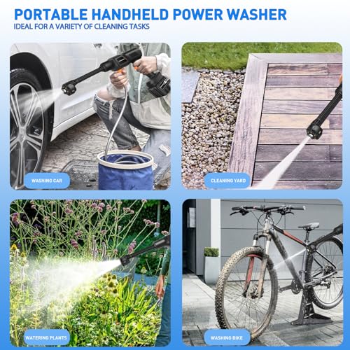 Portable Pressure Washer 900PSI Cordless with 2 Batteries K905908