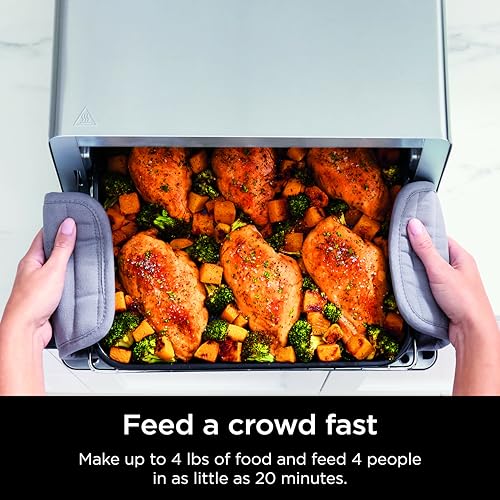Ninja Digital Air Fry Countertop Oven, 8-in-1, XL Capacity, Silver, SP101 G9880